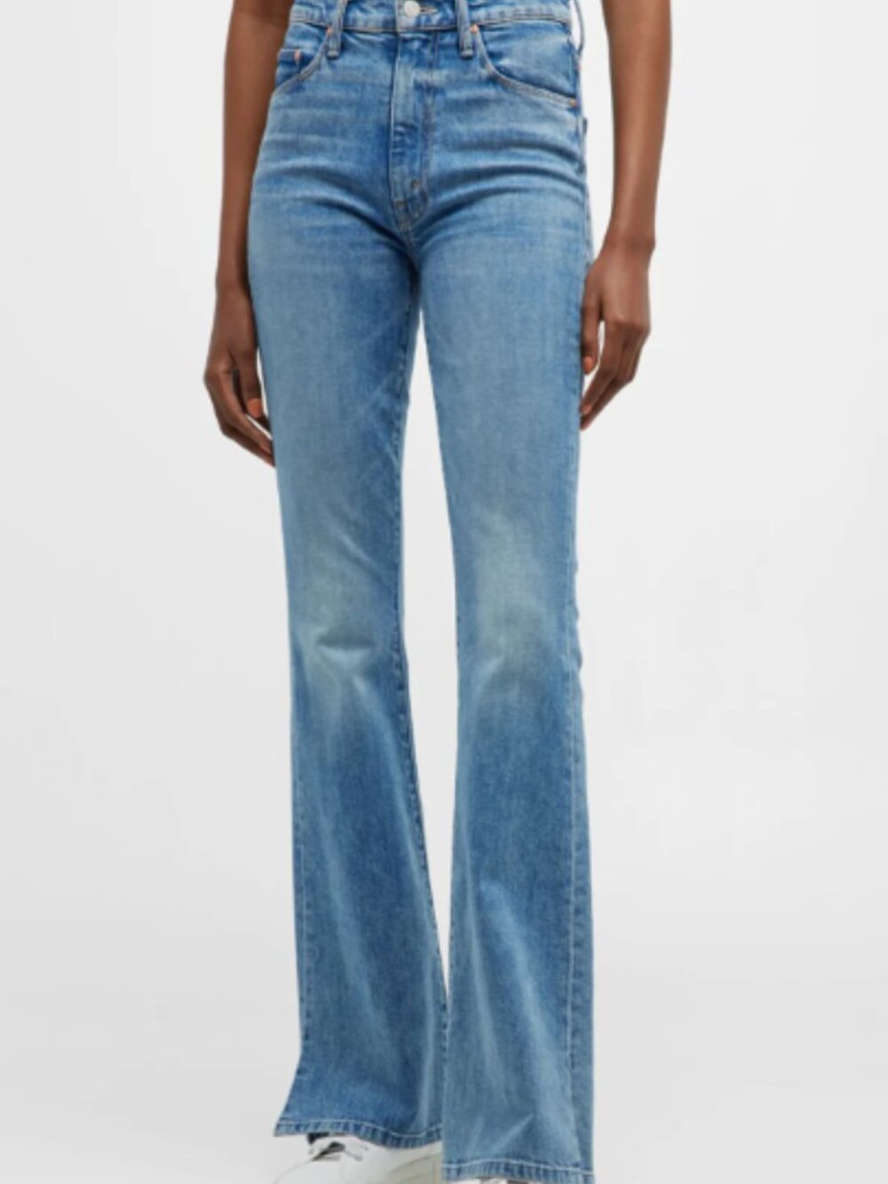 MOTHER Denim High Waisted Weekender Slice Heel Flare Jean Belle De Jour Size 26